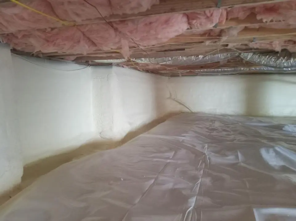 Crawl space encapsulation with closed-cell spray foam for Metal Roof Coating in Breckenridge